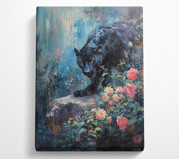  A Canvas Print of Black Panther'S Bloom Canvas Wall Art