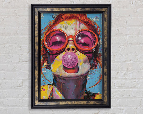 Bubble Gum Pop Framed Print