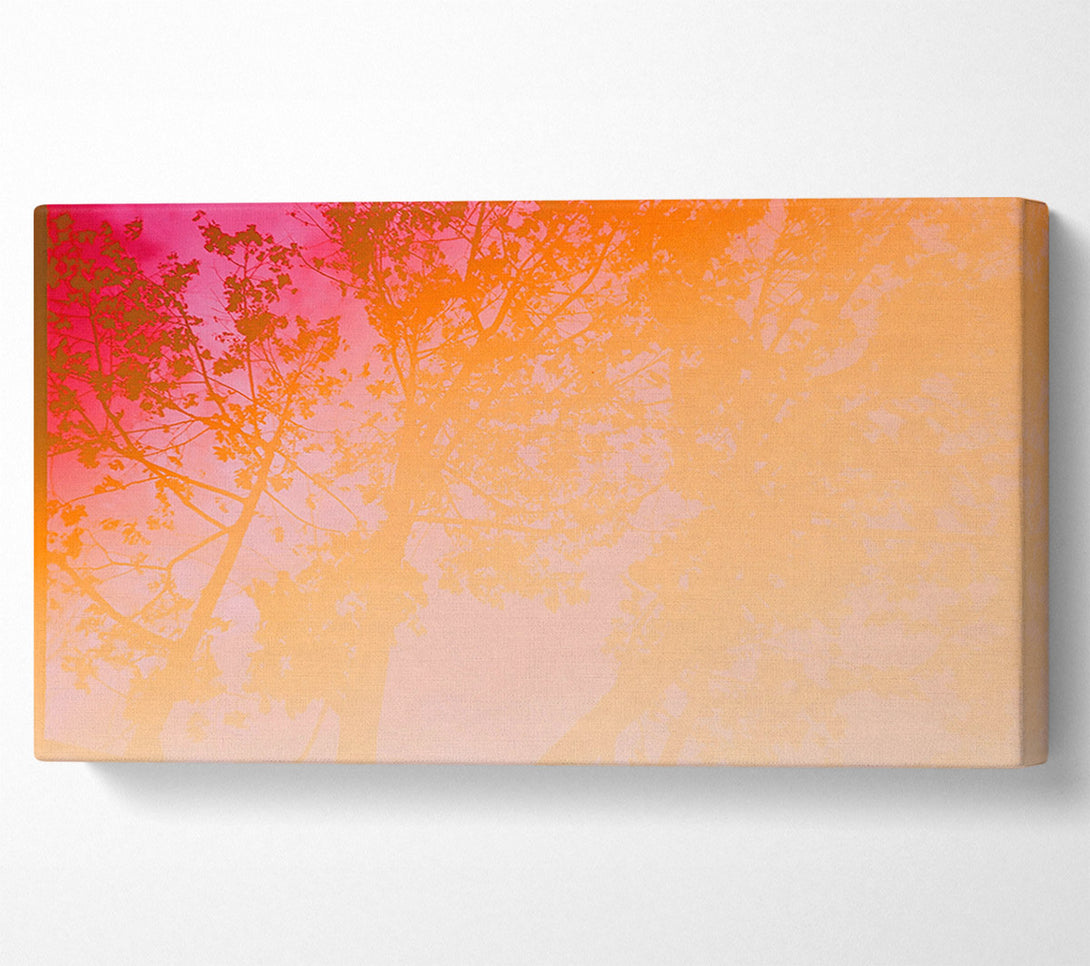  A Canvas Print of Crimson Canopy Dreams Canvas Wall Art