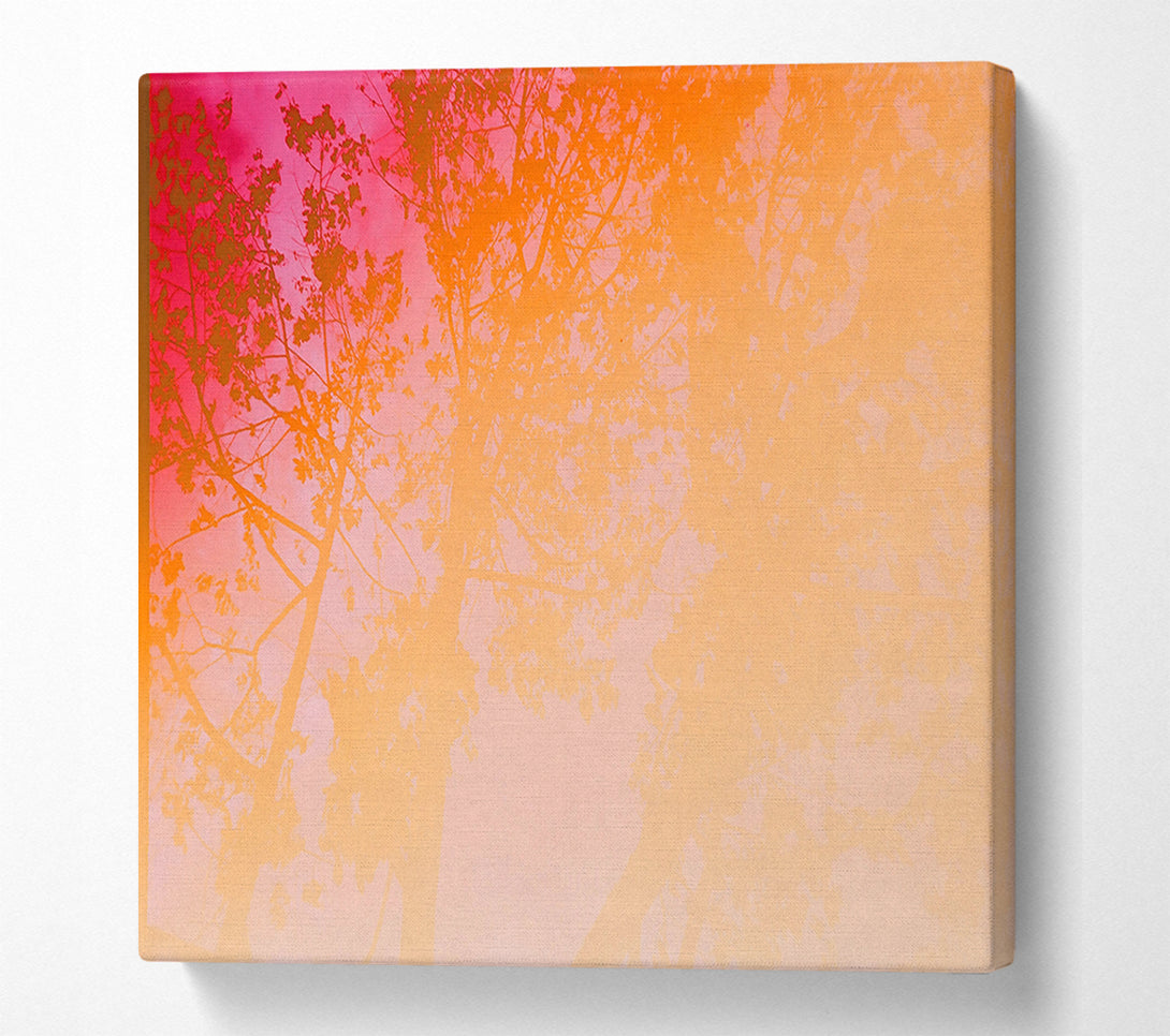  A Canvas Print of Crimson Canopy Dreams Canvas Wall Art