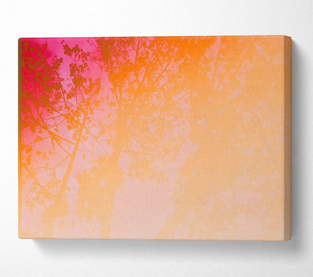  A Canvas Print of Crimson Canopy Dreams Canvas Wall Art