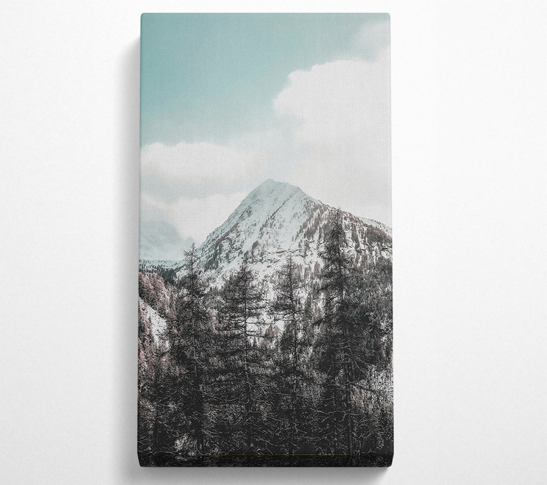  A Canvas Print of The Teal Mountainside Canvas Print