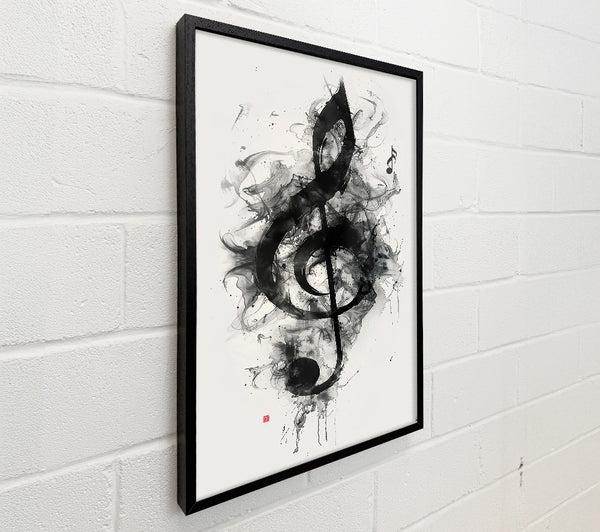 Black Ink Treble Clef