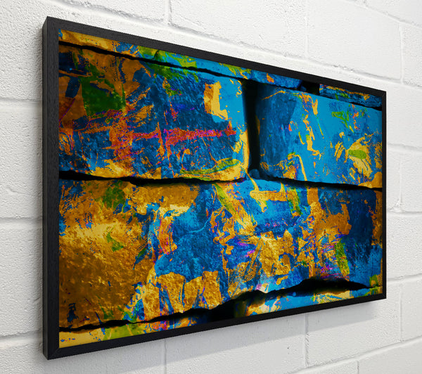 Blue And Gold Bricks