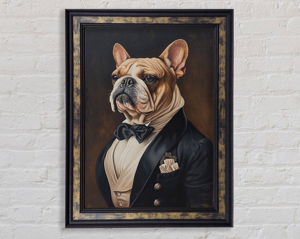 Bulldog Smart Framed Print
