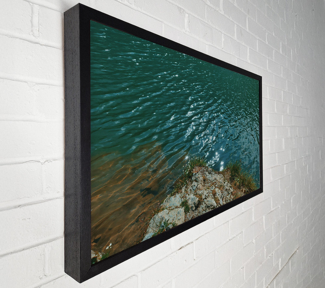  A Canvas Print of Emerald Rippling Water Canvas Print