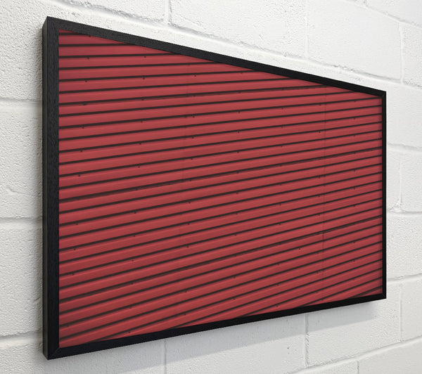 Crimson Corrugated Lines
