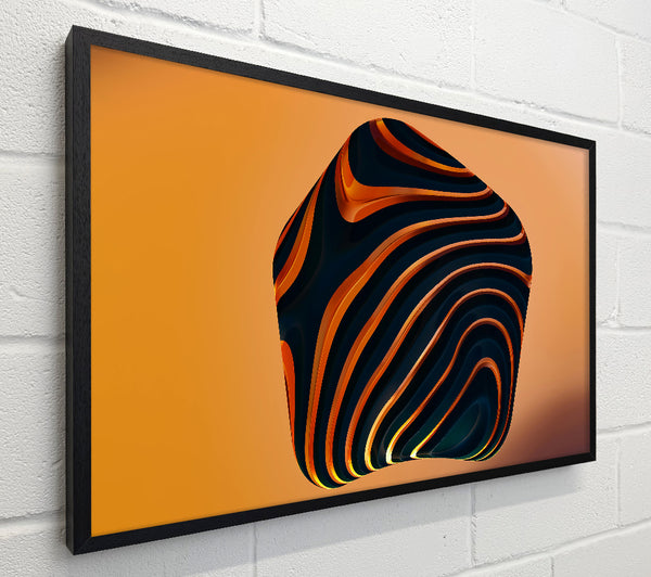Orange Striped Abstract