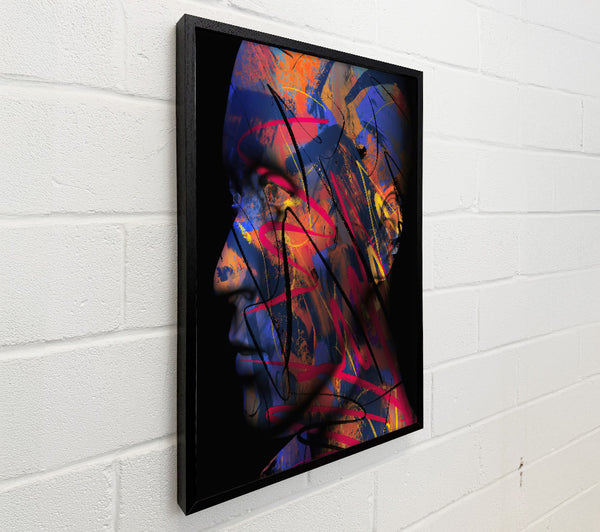 Crimson Abstract Portrait