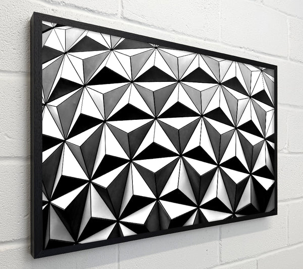 Grey Geometric Facade