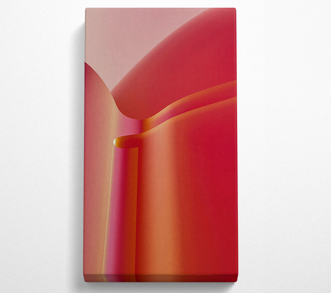  A Canvas Print of Crimson Curvature Study Canvas Wall Art