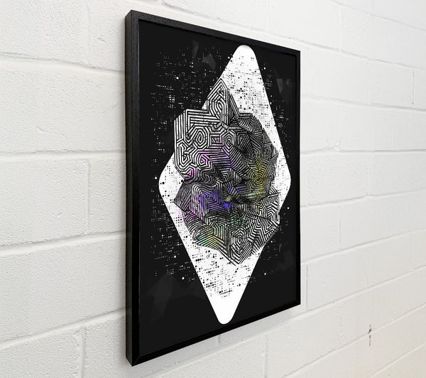 Purple Geometric Diamond