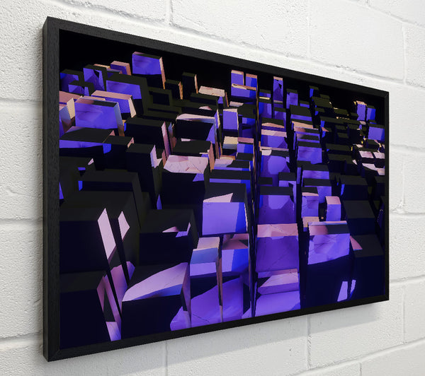 Purple Geometric Labyrinth