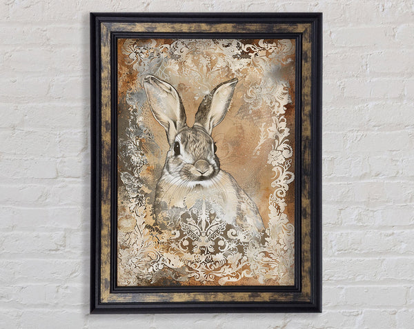 Bunny Design Framed Print