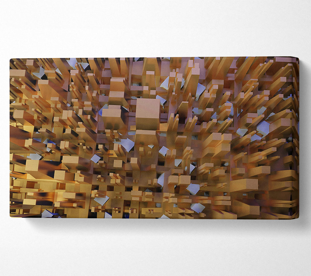  A Canvas Print of Golden Cityscape Dreamscape Canvas Art