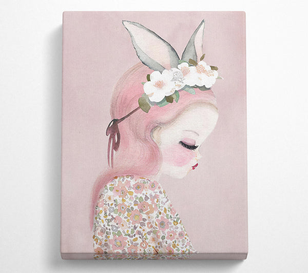  A Canvas Print of Bunny Ear Lady Canvas Wall Art