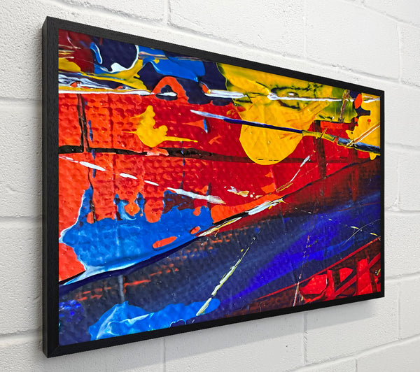 Red Blue Abstract Expressionism