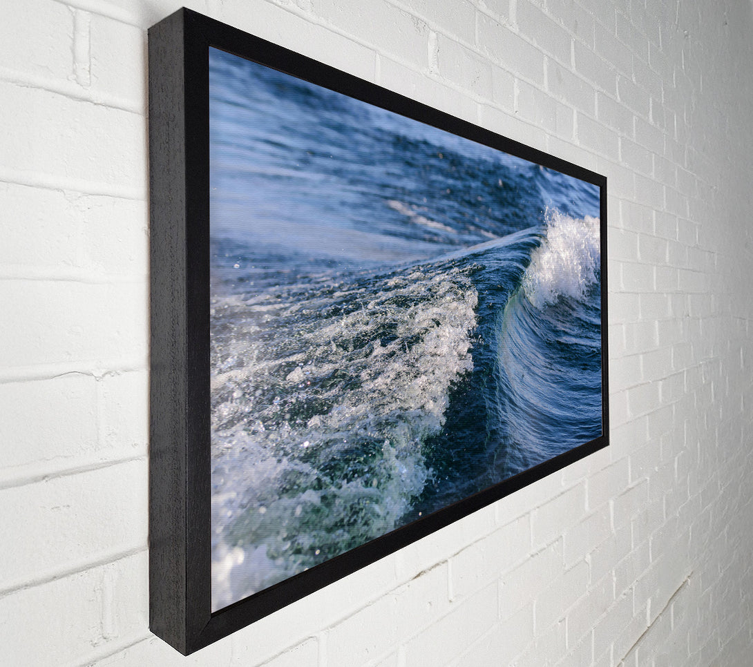  A Canvas Print of Azure Ocean Wave Canvas Wall Art