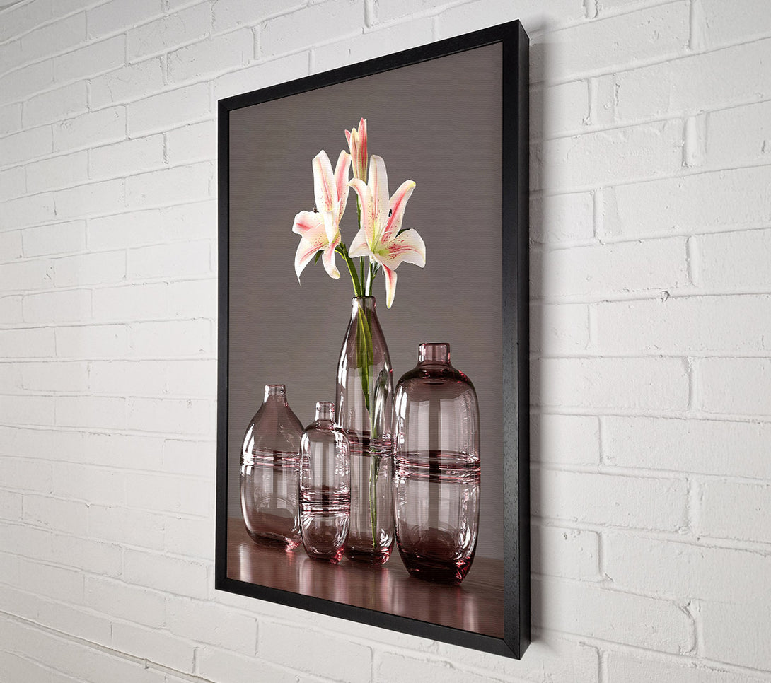  A Canvas Print of Burgundy Vases Canvas Art