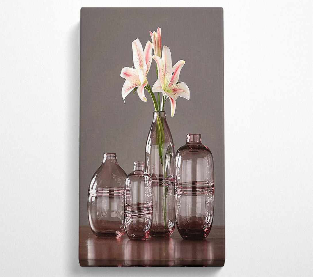  A Canvas Print of Burgundy Vases Canvas Art