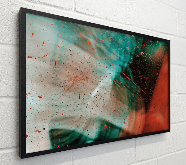 Teal And Rust Abstract