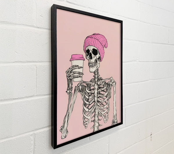 Pink Coffee Skeleton