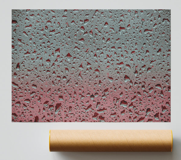 Crimson Raindrops Giclee Print