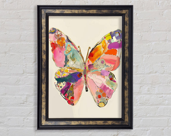 Butterfly Collage Framed Print
