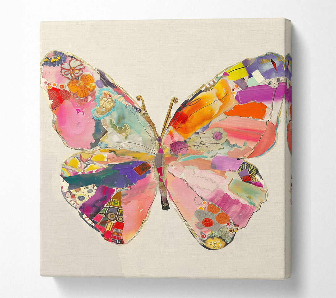  A Canvas Print of Butterfly Collage Canvas Wall Art