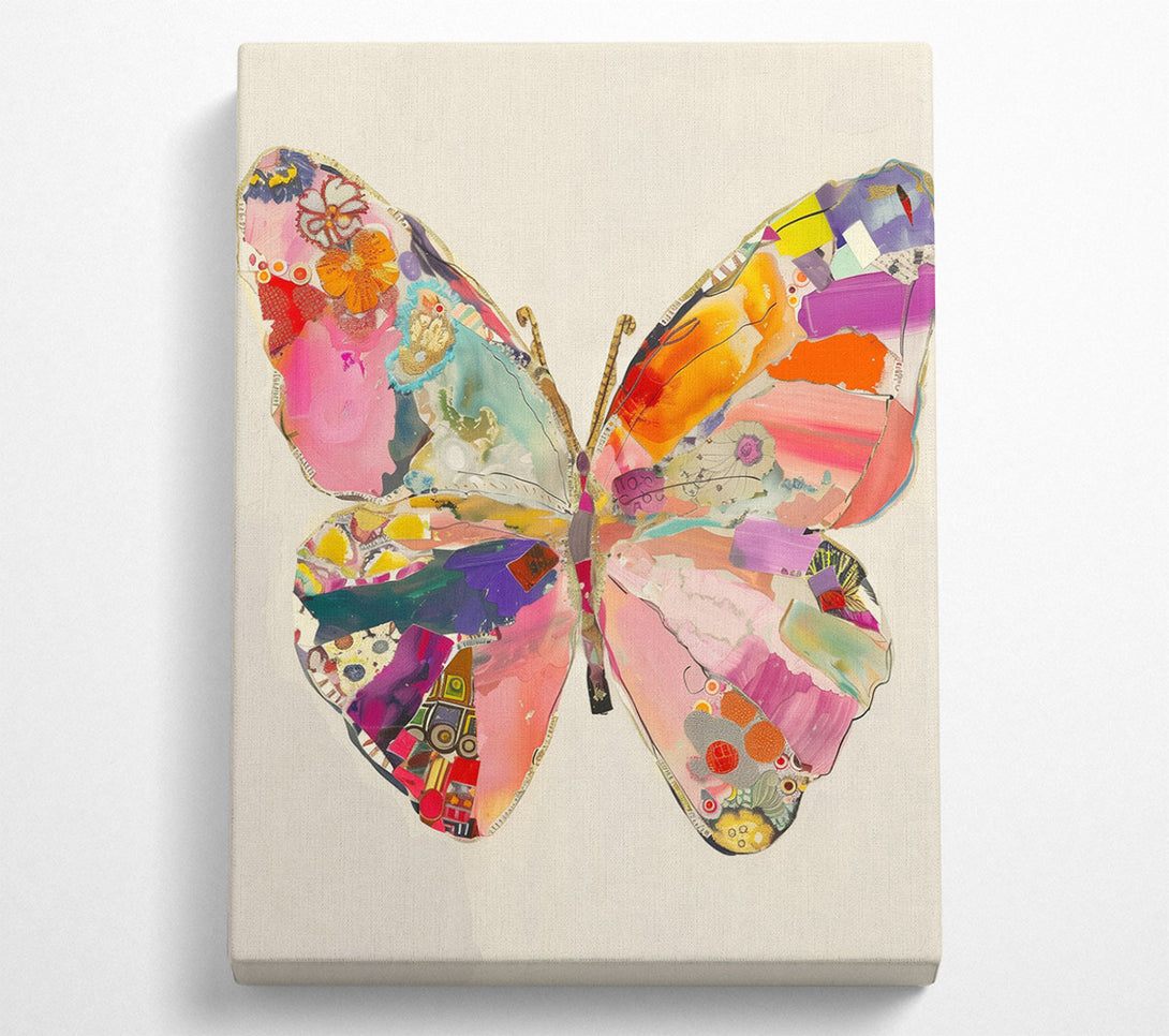  A Canvas Print of Butterfly Collage Canvas Wall Art
