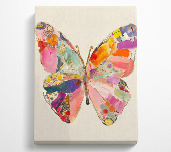  A Canvas Print of Butterfly Collage Canvas Wall Art