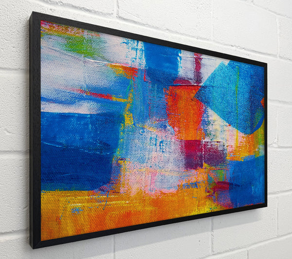 Azure Abstract Brushstrokes