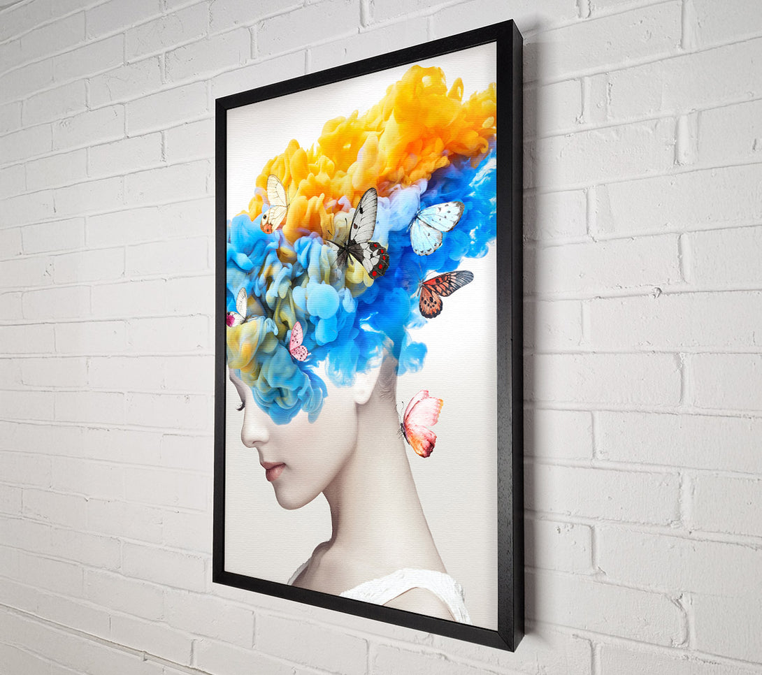  A Canvas Print of Butterfly Hair Canvas Art