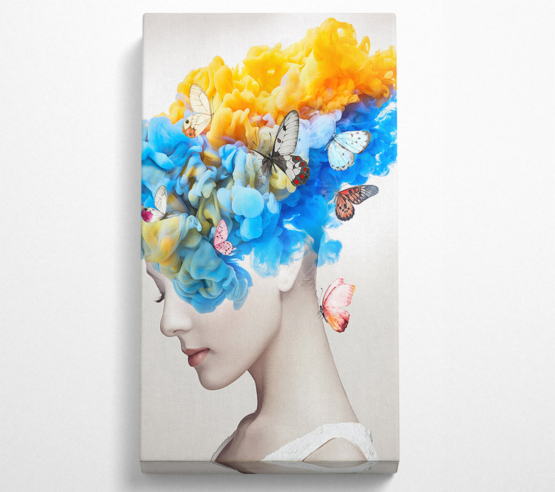  A Canvas Print of Butterfly Hair Canvas Art