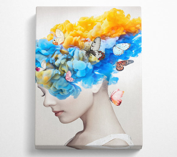  A Canvas Print of Butterfly Hair Canvas Art