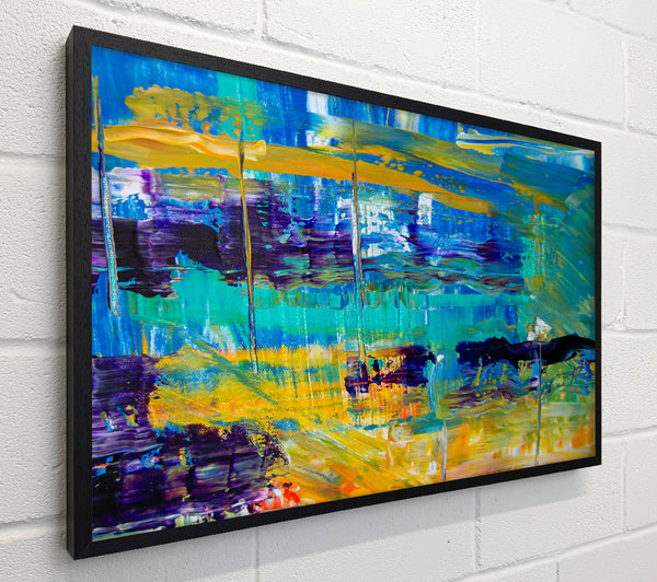 Turquoise Abstract Landscape