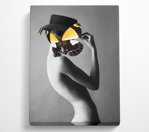  A Canvas Print of Butterfly Hat Canvas Print