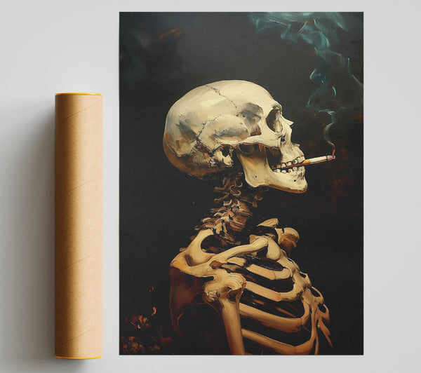 Bone White Smoke Poster