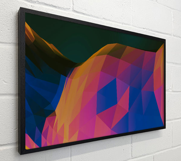 Orange Polygonal Abstract