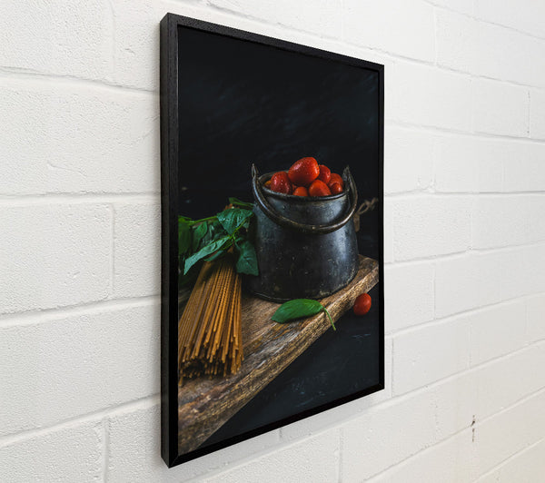 Red Tomatoes In A Pot