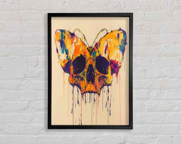 Butterfly Skull Framed Print