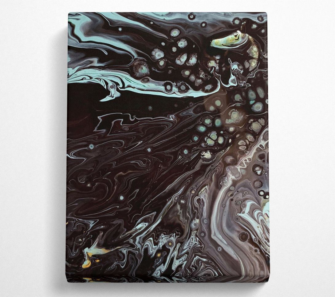  A Canvas Print of Black Swirling Dreams Canvas Wall Art
