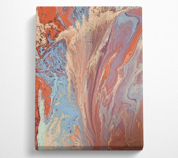  A Canvas Print of Terracotta Flowing Sands Canvas Wall Art