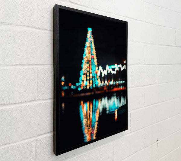 Aqua Christmas Lights