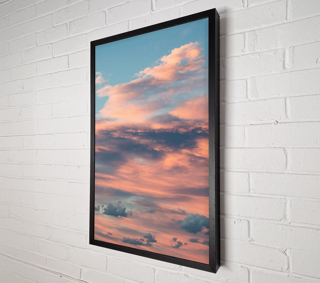  A Canvas Print of Peachy Evening Sky Canvas Art