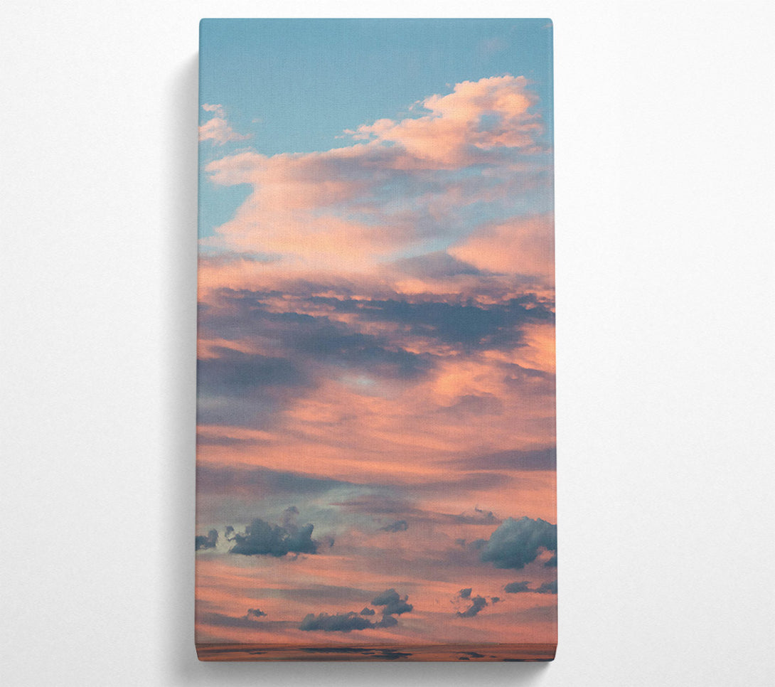  A Canvas Print of Peachy Evening Sky Canvas Art