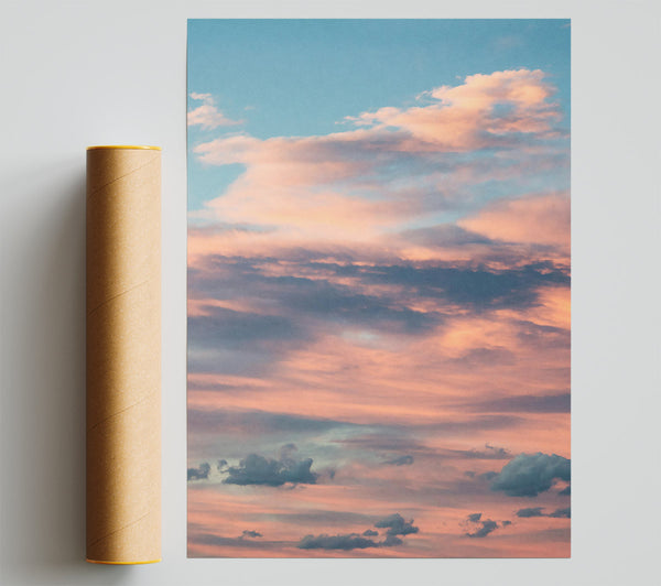 Peachy Evening Sky Print