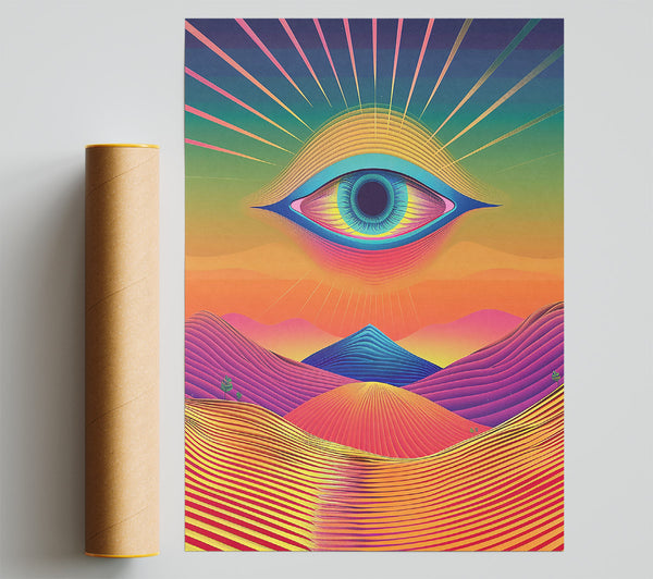 Orange Sun'S Gaze Print