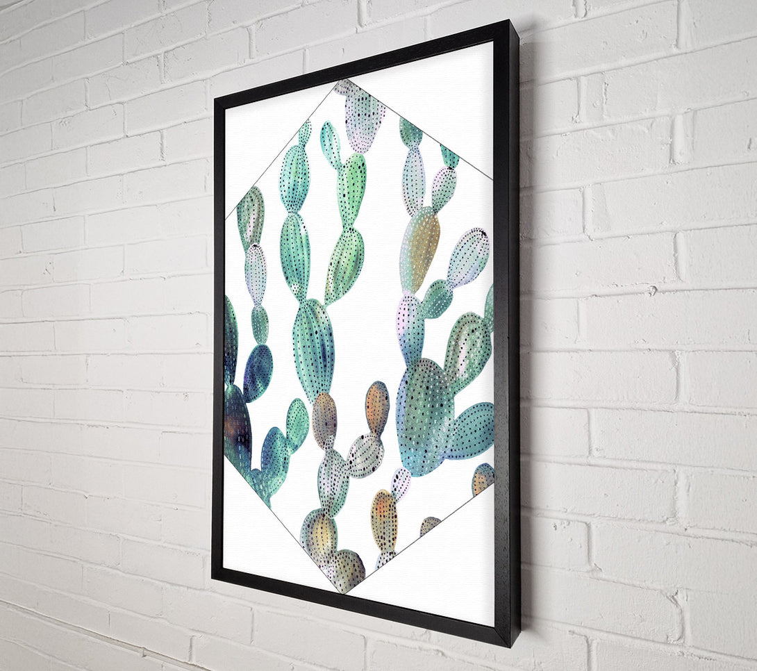  A Canvas Print of Cactus Inset Canvas Art