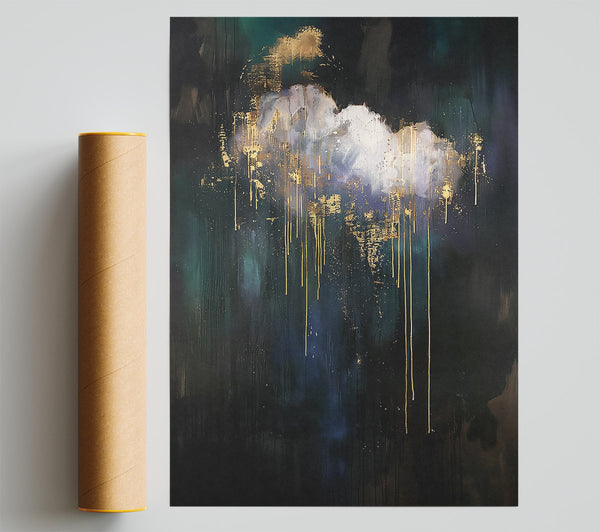 Golden Midnight Rain Poster